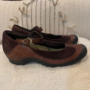 Merrell performance Plaza Mary Jane Saddle Leather brown Women size 7.5